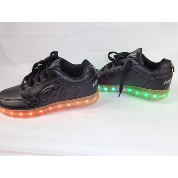 Heelys Shoes Heelys Premium Lo Led Lights Skate Shoes Black He10262
